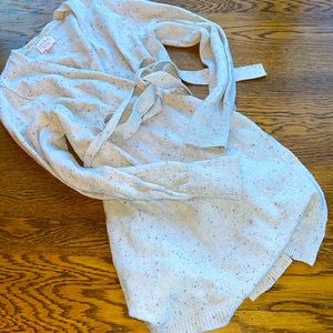 Maternity wrap sweater